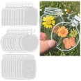 thumbnail image 5 of Moocorvic 30Pcs Transparent Dried Flower Bookmarks Craft, Clear Drift Bottle Bookmark, Flower Page Clips Bookmarks, Clear Flower Page Sticker, Glassware Stickers, 5 of 7