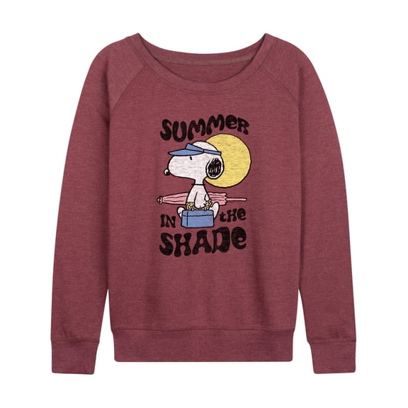 Peanuts - Summer Edition - Summer in the Shade - Women's Lightweight French Terry Long Sleeve Shirt