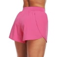 thumbnail image 4 of Cadmus Womens Athletic Running Shorts Lightweight High Split Comfy Liner for Gym Workout Track,1 Pack,Rose Red,L, 4 of 8