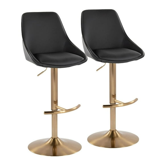 LumiSource Diana Adjustable Barstool - Set of 2