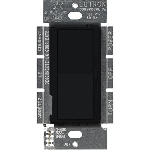 Lutron Electronics Co. DVFSQ-F-BL Diva Fan Control, Black