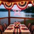 thumbnail image 5 of Floleo Patriotic Star Light 12 Inch, Battery Powered LED Window Star with Timer, Metal Frame Red White Blue Decoration for 4th of July, Porch, Garden, and Independence Day, 5 of 6