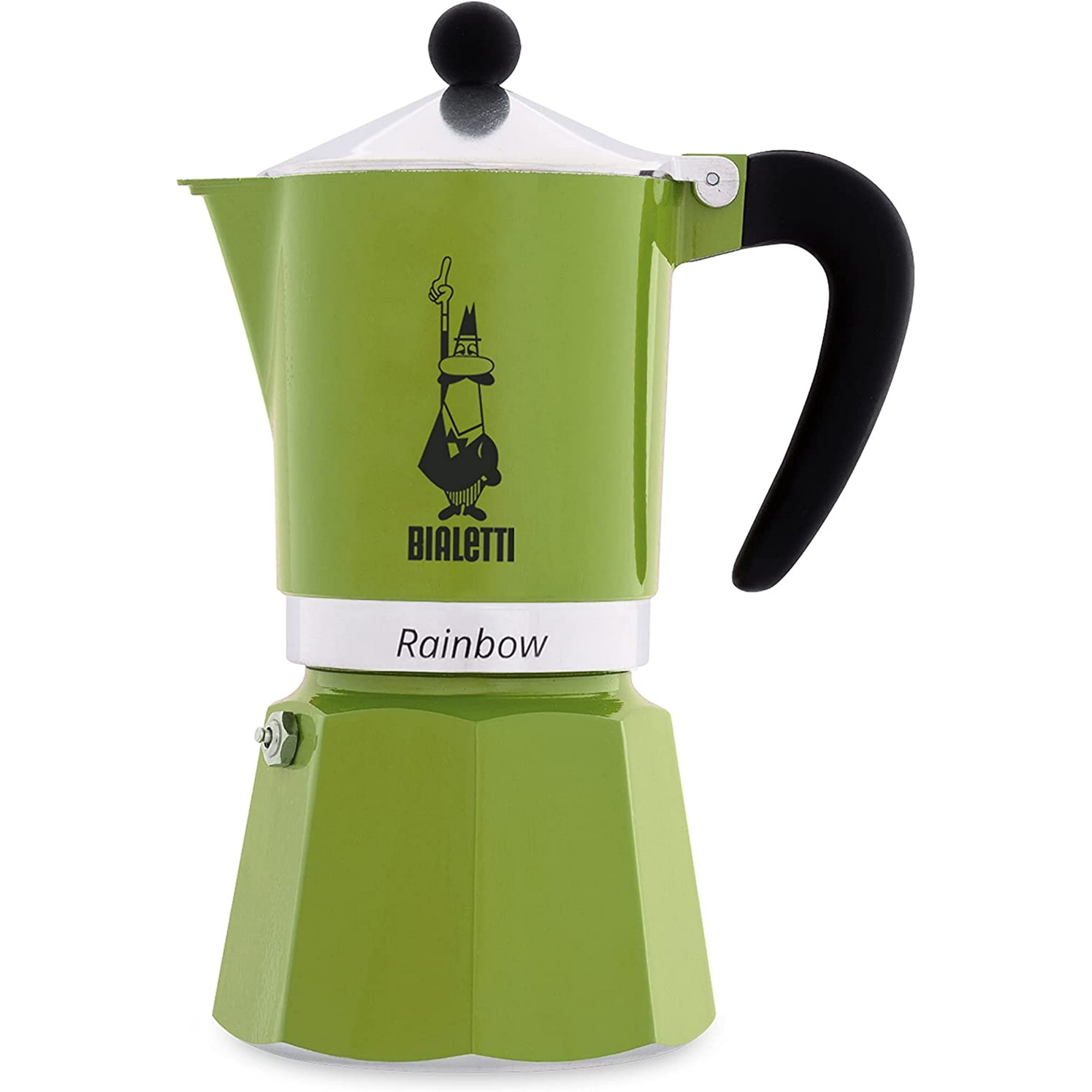 Brand Bialetti Bialetti Rainbow 3 Cup Aluminum Stovetop Espresso Maker Green