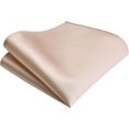 thumbnail image 3 of LAICAIW Mens Solid Color Double Fold Pre-tied Bow Tie and Pocket Square Set, 3 of 7