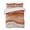 Burnt Orange, variant on Green Coastal Summer Quilt Set Twin Size, Soft Microfiber Quilted Bedding Set with 2 Pillow Shams, Summer Beach Nautical Abstract Art Lightweight All Season Bedspread Coverlet for Bedroom 68"x86"