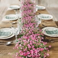 thumbnail image 3 of Morttic 6 Pcs Fake Fall Flowers Artificial Plants Outdoor Camellia UV Resistant Faux Plastic Flowers Greenery Shrubs Hanging Planter for Home Kitchen Garden Patio Window Decor (Pink), 3 of 14