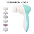 thumbnail image 6 of Facial Cleansing Brush,Adjustable 7-In-1 Electric Face Scrubber for Removing Blackheads,Face Brushes for Deep Cleansing,Rotating Facial Exfoliator Tool with 7 Brush Heads,2 Speeds,Green, 6 of 7