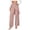 Pink, variant on Women Solid Wrap Front Wide Leg Pants, Irregular Overlay Side Tie High Waist Loose Trousers for Summer Commute Casual Daily Wear