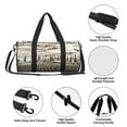 thumbnail image 6 of Gaeub Vineyard Landscape 1 Lightweight Travel Cylinder Bag Gym Tote Bag Sports Training Duffle Bag with Pockets and Straps, 6 of 8