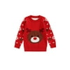 hirigin Christmas Toddlers Casual Sweater Round Collar Pullover Knitwear