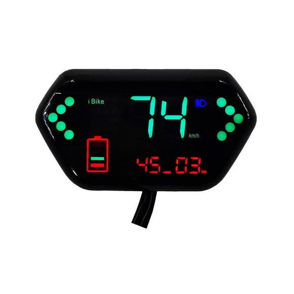 Universel 48/60V Motocyclette Odomètre Remplacement Vélo Électrique Trottinette Affichage Numérique Voltmètre Speedometer Réparation Mise à Niveau