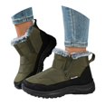 thumbnail image 3 of Insulated Winter Boots for Women - -Lined Cold Weather Outdoor Footwear With Low Heel Pull-On Design, 3 of 9