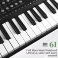 thumbnail image 4 of Ktaxon 61 Keys Keyboard Piano with X Stand, Bench, Built In Speakers for Beginners, for Beginners, 4 of 8