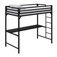 thumbnail image 1 of Miles Metal Twin Loft Bed with Desk, 1 of 9