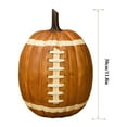 thumbnail image 3 of Helloween Orange Football Pumpkin Ceramic Decorations, Football Pumpkin Decor, Halloween Pumpkin Figurine, Halloween Football Pumpkin Decorations Indoor Outdoor, 3 of 6