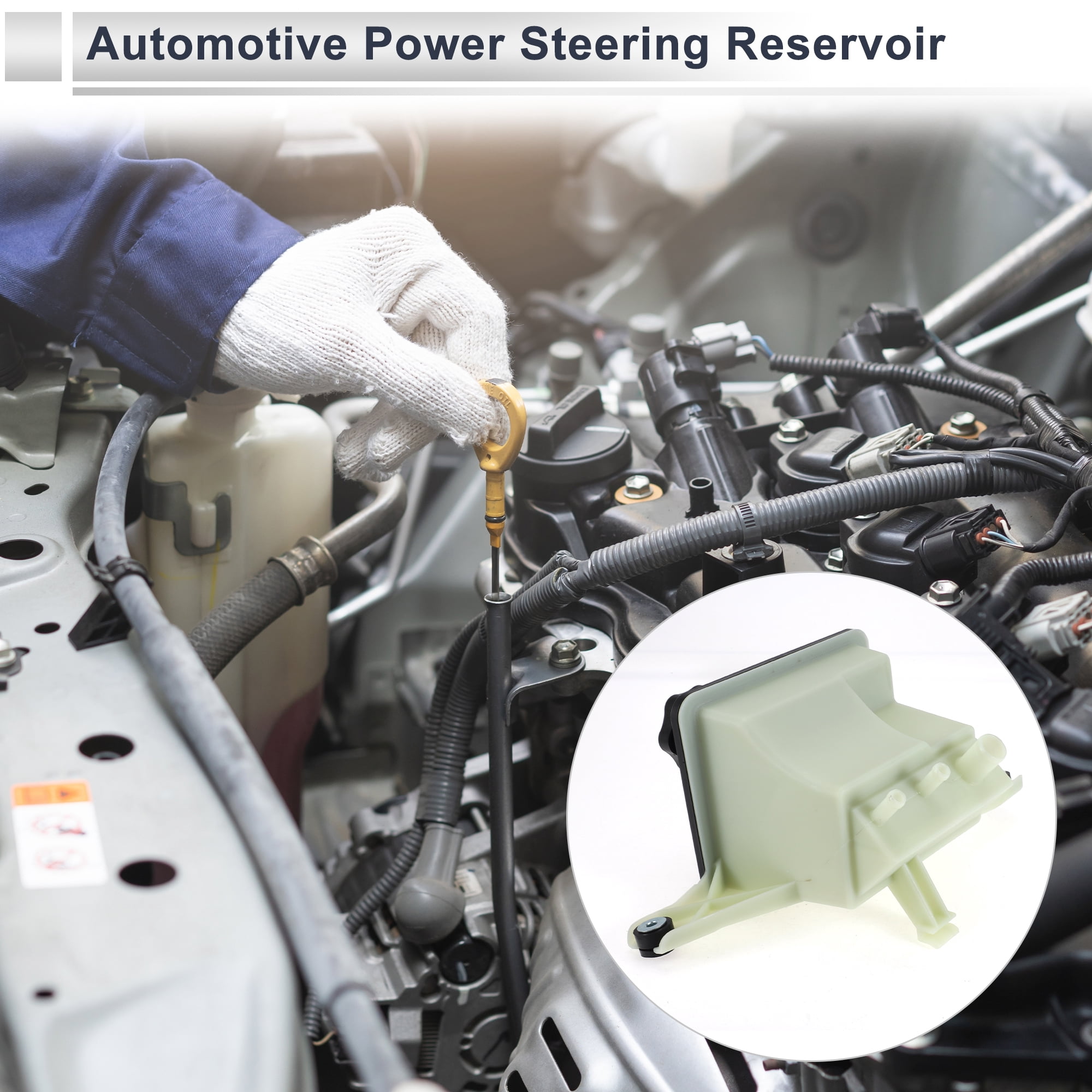 Unique Bargains Power Steering Reservoir for Ford F250 1998-2012