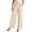 Bronze, variant on Suit Pants Women's Trousers Solid Color Thin Pocket High Waist Casual Pants Wide Leg Pants Bell Bottoms Slacks for Womens Trousers Beige L