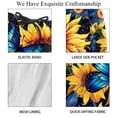 thumbnail image 4 of luoweisi Men's Beach Shorts Quick Dry Swim Trunks with Mesh Lining Sunflower Butterfly L, 4 of 5