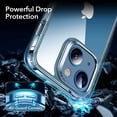 thumbnail image 4 of Étui Hybride pour iPhone 13 Mini [Dossier Résistant aux Rayures] [Cadre de Protection Gracieux] Série Classique, Transparent, 4 of 8