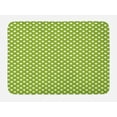 thumbnail image 1 of Geometric Bath Mat, Retro Style Simple Image of Polka Dots Circle Shapes in Repetitive Pattern, Plush Bathroom Decor Mat with Non Slip Backing, 29.5" X 17.5", Lime Green White, by Ambesonne, 1 of 2