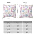 thumbnail image 2 of Yiaed Easter Colorful Rabbit Print Pillow Covers Super Soft Decorative Square Throw Pillow Covers Case Cushion Covers for Sofa Couch Bedroom Car Decor（No pillow core）-20"x20", 2 of 7