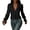 Black, variant on Collared Textured Shirts For Womens Flare Ruffle Cuff Partial V Neck Blouse Baggy Dressy Business Casual Tops Black 2XL