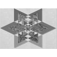 thumbnail image 1 of Ahgly Company Indoor Rectangle Patterned Platinum Gray Area Rugs, 2' x 5', 1 of 6