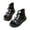 Black, variant on Girls’Sandals – Rhinestone and Glitter Strap Gladiator Sandals Beige 13 Years