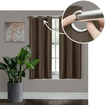 Better Homes & Gardens Simon Solid Textured Curtain Panel, Choclate, 40" W x 63" L