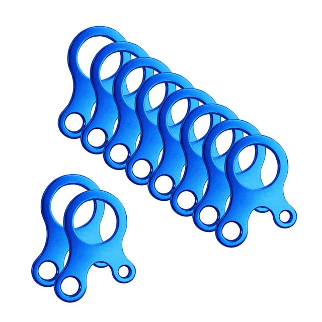 10 Piezas Cuerda Viento Hebilla Tensor Shamjiam Azul 3 Agujeros