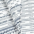 thumbnail image 4 of Lush Decor Hygge Stripe Reversible Quilt, King, Navy/White, 3-Pc Set, 4 of 11