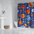thumbnail image 2 of Pioneer Flower Floral Print Pattern Shower Curtain 72"x84" ,Bathroom Decorative Shower Curtains Set with 12 Hooks,Modern Waterproof Washable Shower Curtain, 2 of 6