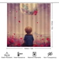 thumbnail image 2 of teenager in Poppy Field Under Full Moon Shower Curtain Waterproof Bathroom Curtain Set with Hooks Home Decor Bathroom Curtains 4pcs, 2 of 6