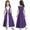 A Dark Purple, variant on Aislor Kids Girls Renaissance Ball Gown Gothic Medieval Costume Maxi Dress Halloween Cosplay Age 6-16 Pink 8