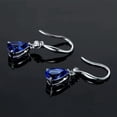 thumbnail image 3 of HOOUN Women 925 Sterling Silver Earrings Triangle Tassel Color Crystal Teardrop 1392-2, 3 of 9