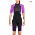 thumbnail image 3 of Toystoory Traje de buceo Estilo de manga corta Trajes de baño amigables con la piel Traje de neopreno fácil de usar Deportes acuáticos Mujer Morado METRO, 3 of 6