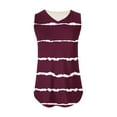 thumbnail image 5 of Njoeus Tank Tops For Women's Striped V-Neck Sleveless Camisole Tank Casual Loose Striped T-Shirt Fish Tank Tops, 5 of 5