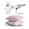 thumbnail image 6 of Outdoor Pillows Waterproof, Vintage Pink Starfish Bedding Throw Pillows with Insert for Couch Sofa Bed, Summer Coastal Beach Marine Life 18x18 Inch Pillowcases Decorative Patio Pillow Set of 1, 6 of 7