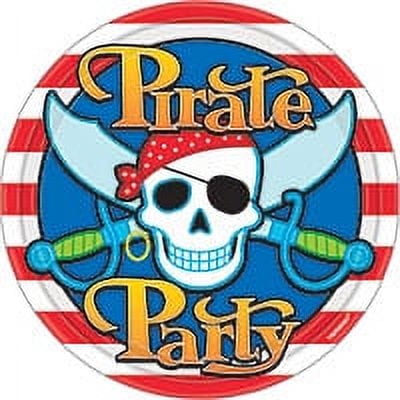 8 Pirate Party Lunch Plates