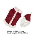 thumbnail image 3 of ZZwxWA Festive Santa Claus Dog Cat Costume with Bow Tie Soft Polyester Holiday Party Apparel for Small Pets in Sizes S M L XL Ideal for Dachshunds Chihuahuas More, 3 of 6