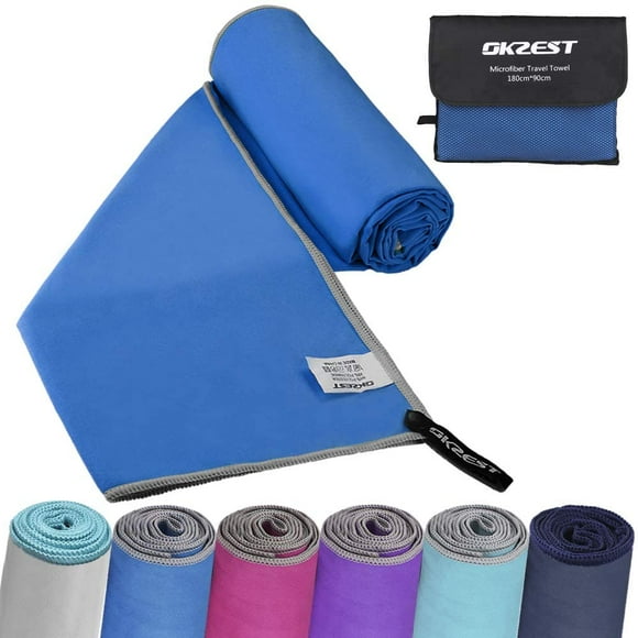 Microfiber Beach Towel(XXL 70"x35"), Sports & Travel Towel Ultra Absorbent and Quick Dry Towel Extra Large Lightweight Swimming Towel for Gym Bath Fitness Camping