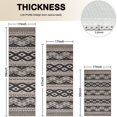thumbnail image 4 of Black Geometric Diamond Striped Pattern Kitchen Rugs Sets Of 3,Kitchen Runner Rugs Non Skid Washable,Decorative Kitchen Floor Mats for Kitchen,Sink,Laundry,17"x30"+ 17"x47" + 17"x59", 4 of 6