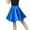 Blue, variant on YM YOUMU Girls A-line Latin Dance Skirt Shiny Pleated Swing Dancewear for Ballroom Salsa Practice