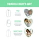 thumbnail image 4 of Set de arrullo para bebé SwaddleMe 0-3 meses 2,5-6,5 kg, paquete de 3, 4 of 9