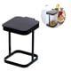 thumbnail image 4 of Bote De Basura De Metal Encimera De Cocina De Metal Soporte Para Bolsa De Basura Papelera De Hierro Forjado Estante De Basura Con Tapa Abatible Para Dormitorio Cocina Sala De Estar Eigraketly HA027981-01, 4 of 6