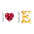 thumbnail image 2 of Love Themed Connected Letter Light, Led Romantic Decor For Proposal Anniversary Birthday Ambiance, Indoor Decorative Accessory With 2 Included Button Batteries, Part Of Romantic, 2 of 5