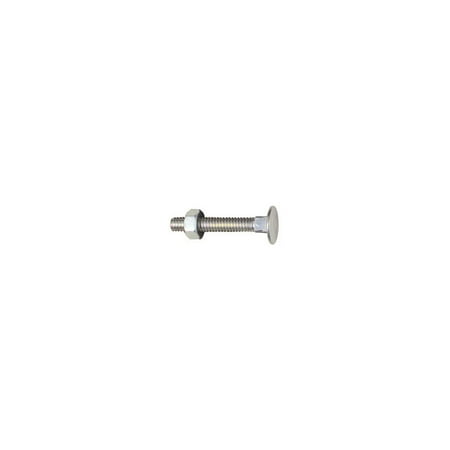 

N280-859 12-Pack Flat Head Carriage Bolt/ Nut - Quantity 5