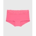 thumbnail image 4 of Culotte Shorty en Coton avec Bordure en Dentelle, Rose Vif, 4 of 5