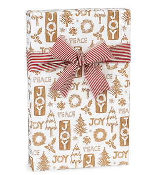 ONE ROLL THE PIONEER WOMAN HOLLY MERRY CHRISTMAS GIFT WRAPPING PAPER-80 SQ.FT 