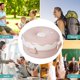 thumbnail image 5 of Bsvklp Fiambrera Bento Con Forma Donut 3 Compartimentos 900ml Con Cuchara Tenedor (Rosa), 5 of 7